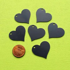 10 Aluminum Heart Stamping Blanks - 25mm x 25mm - Choose Your Color!