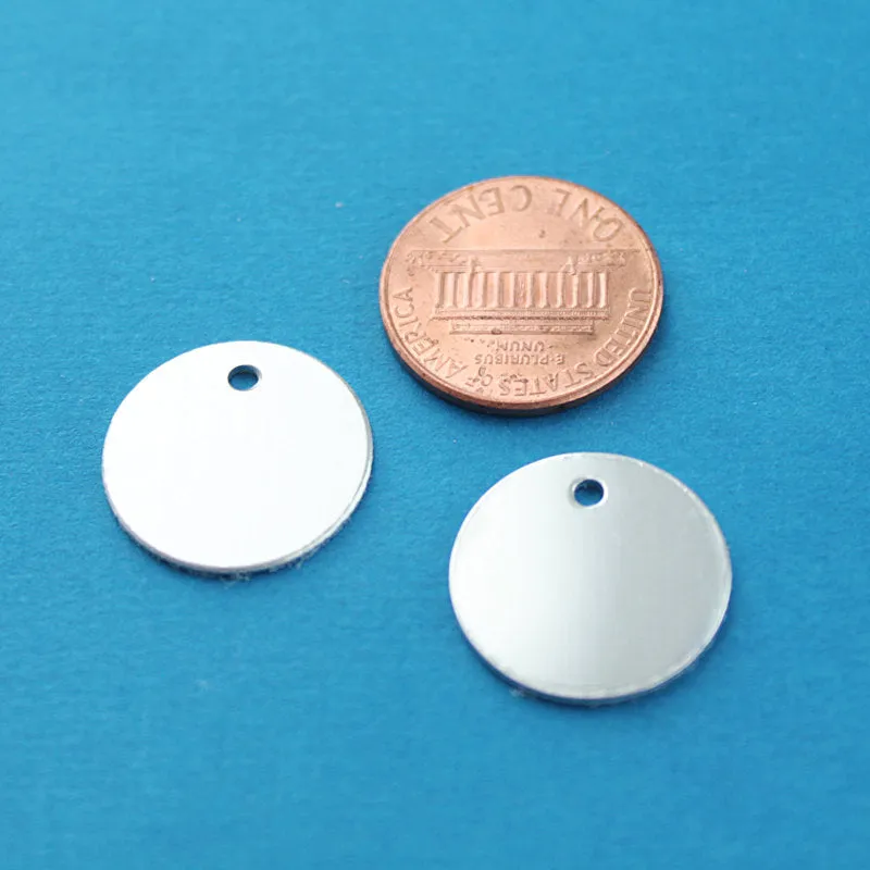 10 Round Aluminum Stamping Blanks - 17.5mm - Choose Your Color!