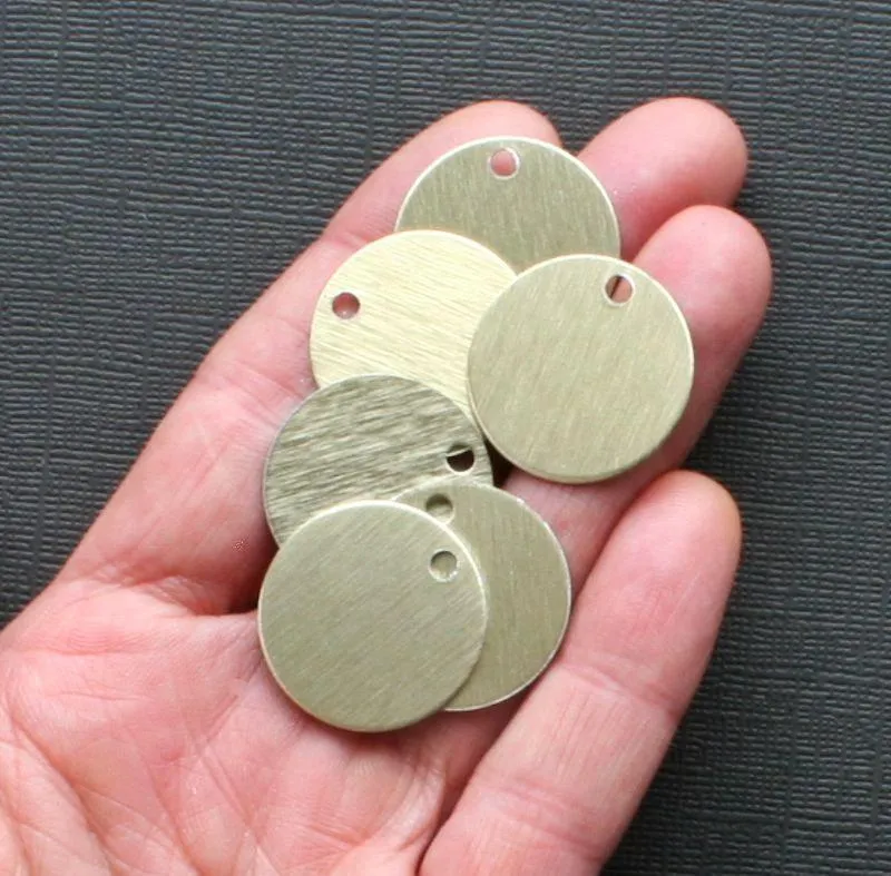 10 Round Aluminum Stamping Blanks - 25mm - Choose Your Color!