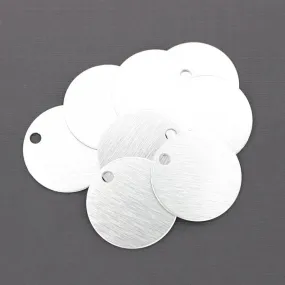 10 Round Aluminum Stamping Blanks - 25mm - Choose Your Color!