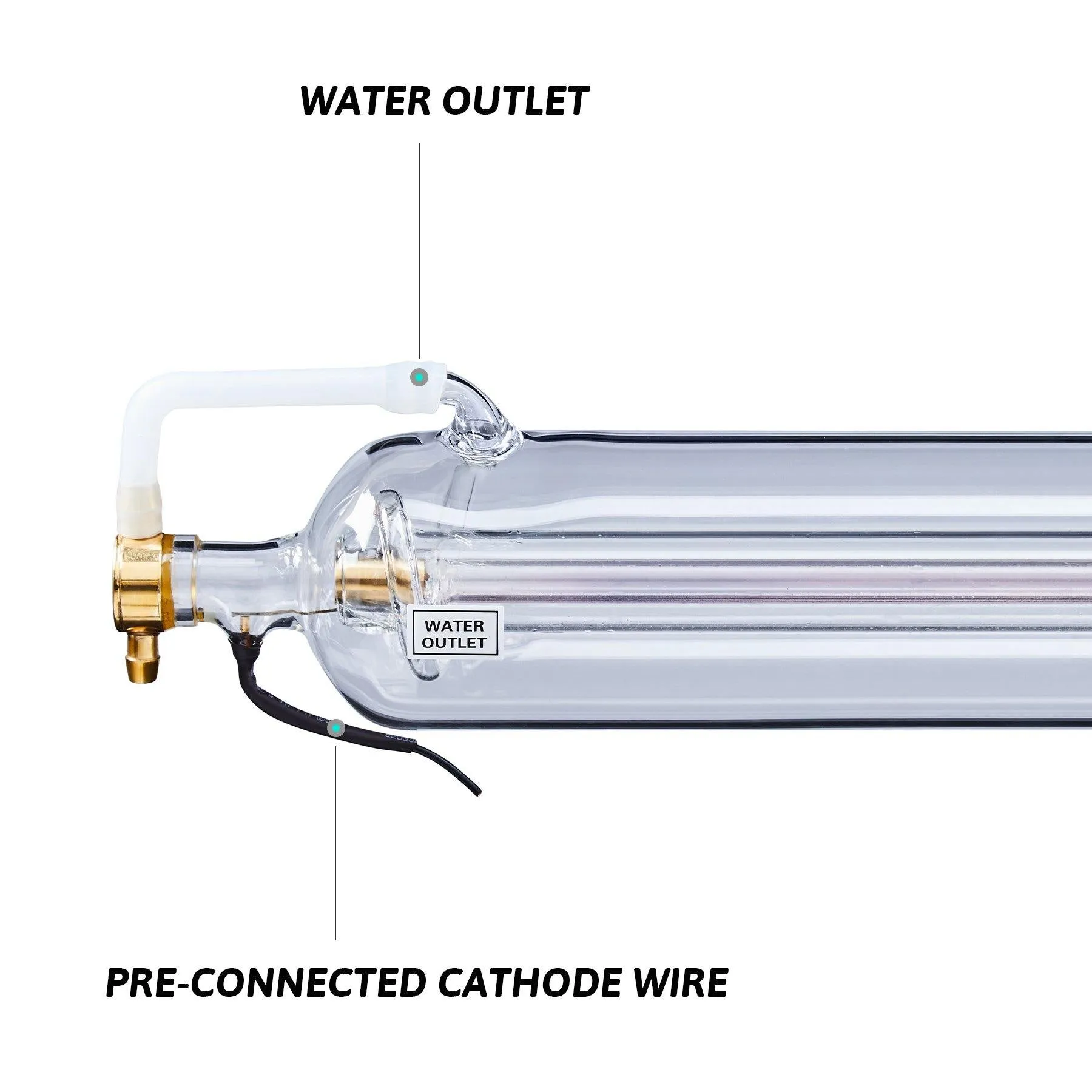 100W CO2 Laser Tube for CO2 Laser Engraver Cutting Machines | 0100