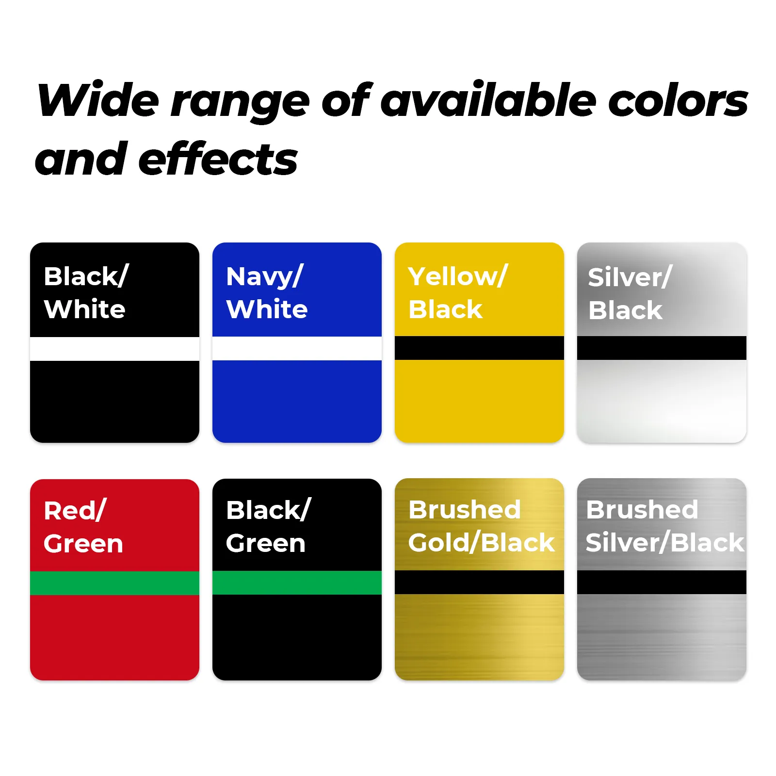 1/20" Laser Engraving Two-Tone Plastic Sheet (5pcs)