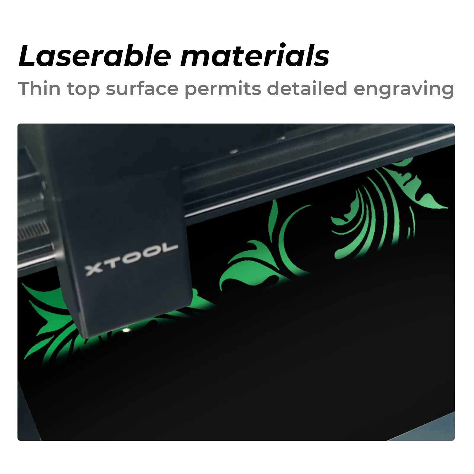 1/20" Laser Engraving Two-Tone Plastic Sheet Black to Green (5pcs)