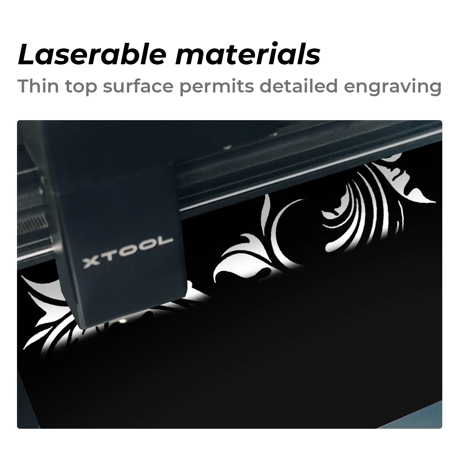 1/20" Laser Engraving Two-Tone Plastic Sheet Black to White (5pcs)