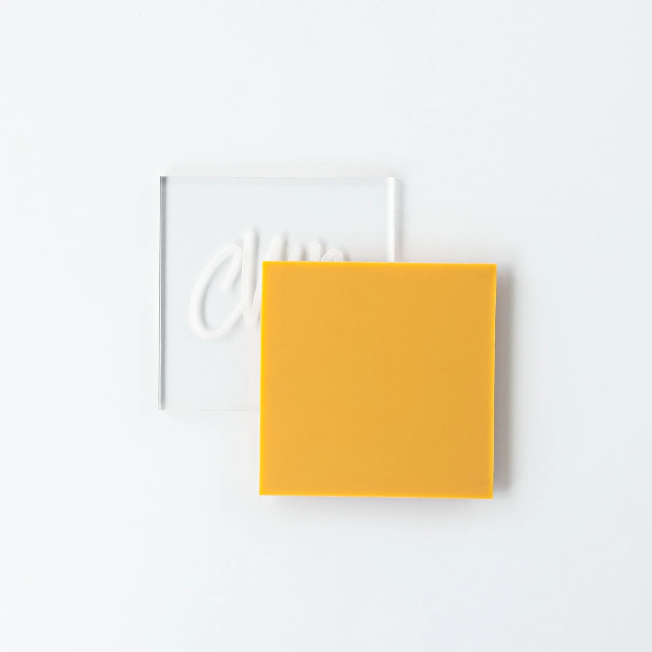 1/4" Matte Mustard Cast Acrylic Sheets | Matte/Gloss Finish
