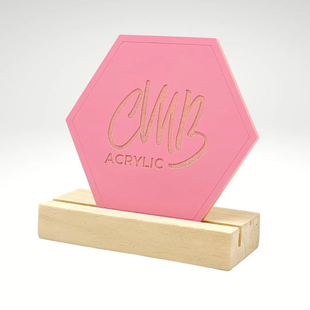 1/4" Matte Pastel Flamingo Cast Acrylic Sheets | Matte/Gloss Finish