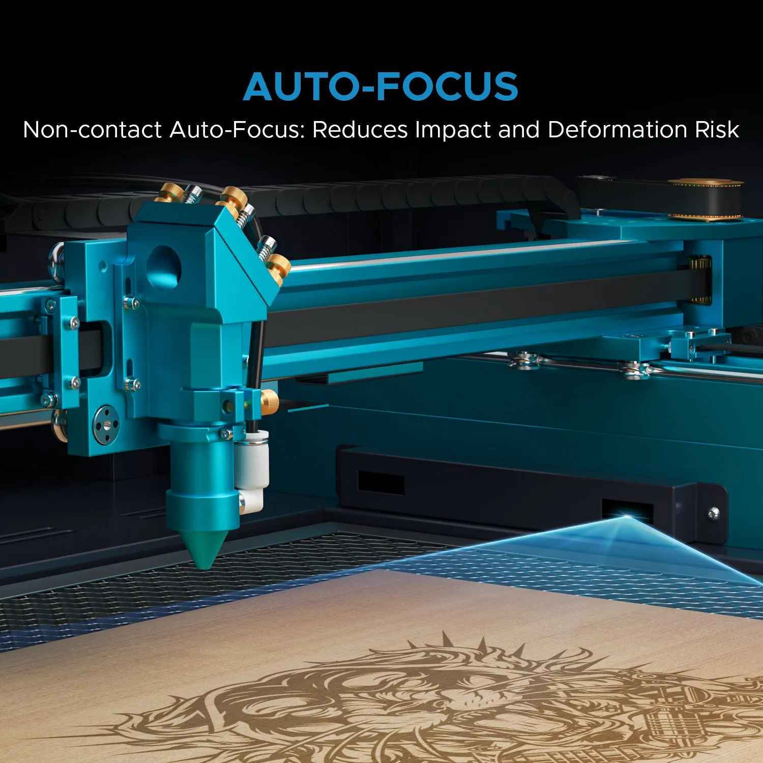 150W CO2 Laser Cutter and Engraver with 1600x1000mm Engraving Area with Auto Focus| PRONTO 75
