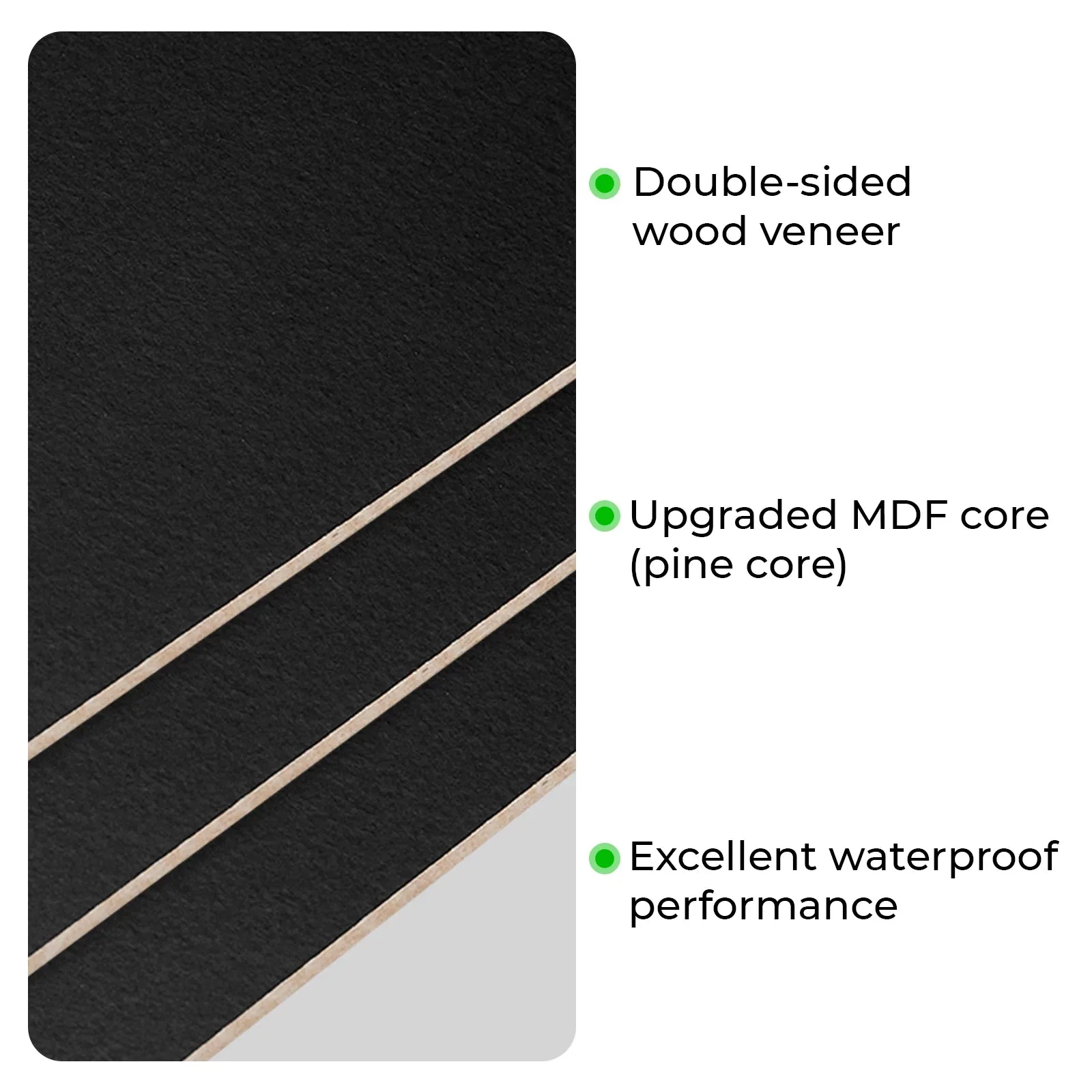 1/8" Black MDF Board (10pcs)