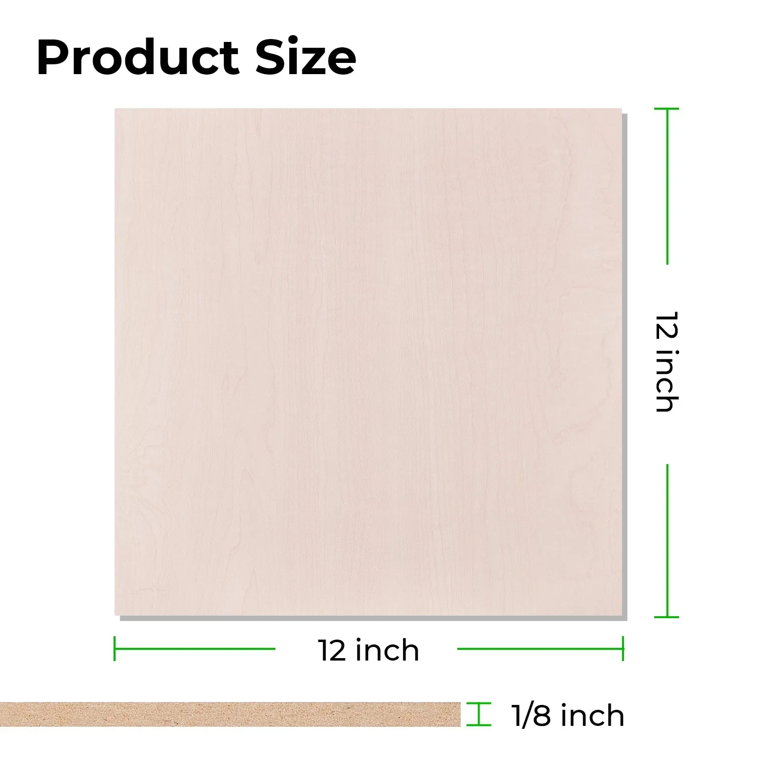 1/8" Faux Maple MDF Board (10pcs)