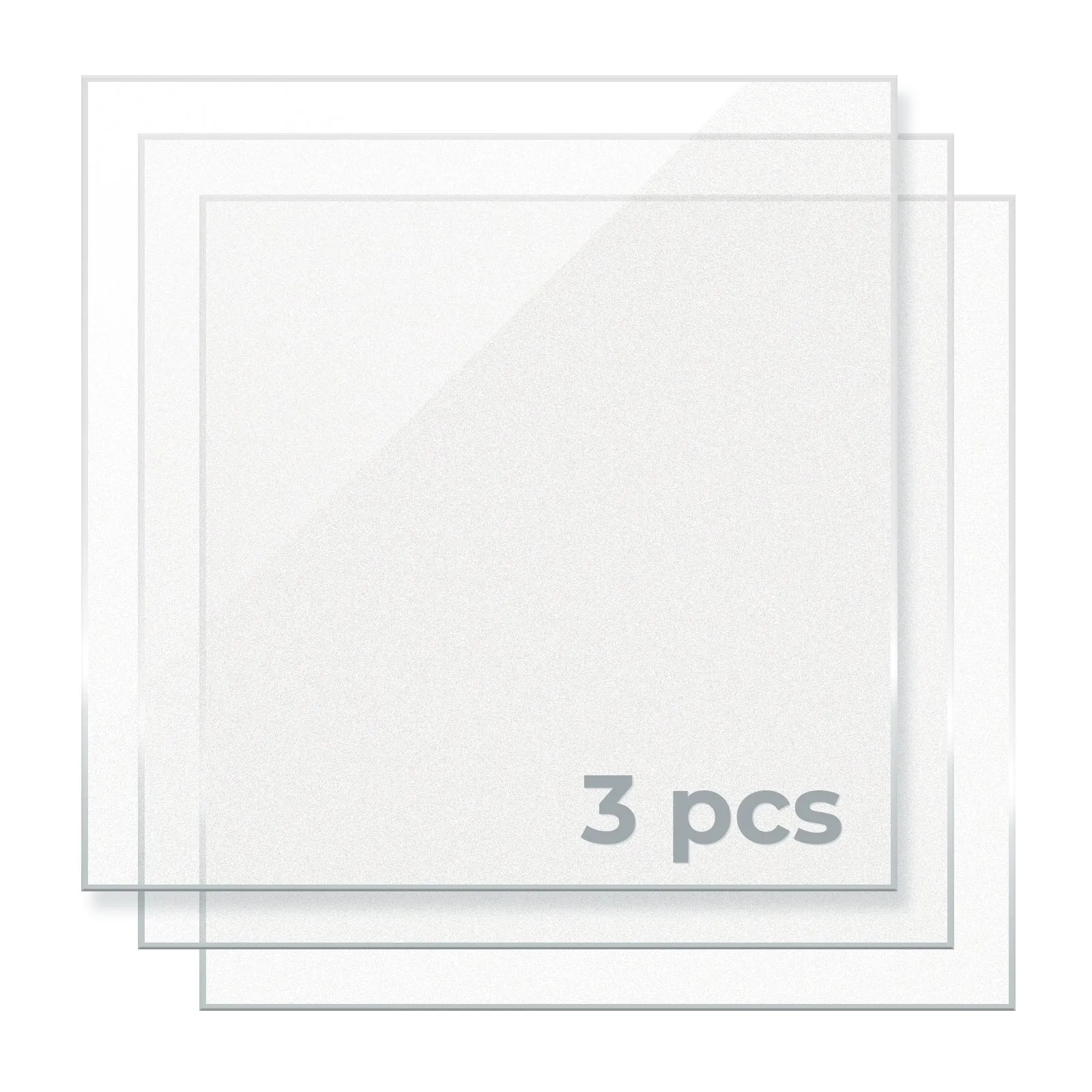 1/8" Frosted Acrylic Sheet Plexiglass (3pcs)