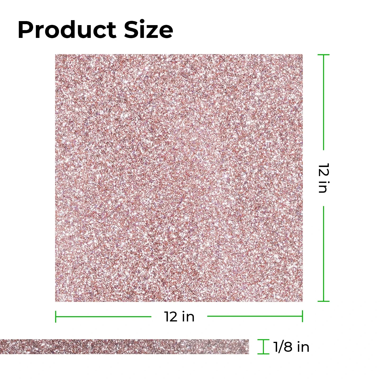 1/8" Glitter Opaque Glossy Acrylic Sheet Plexiglass (3pcs)