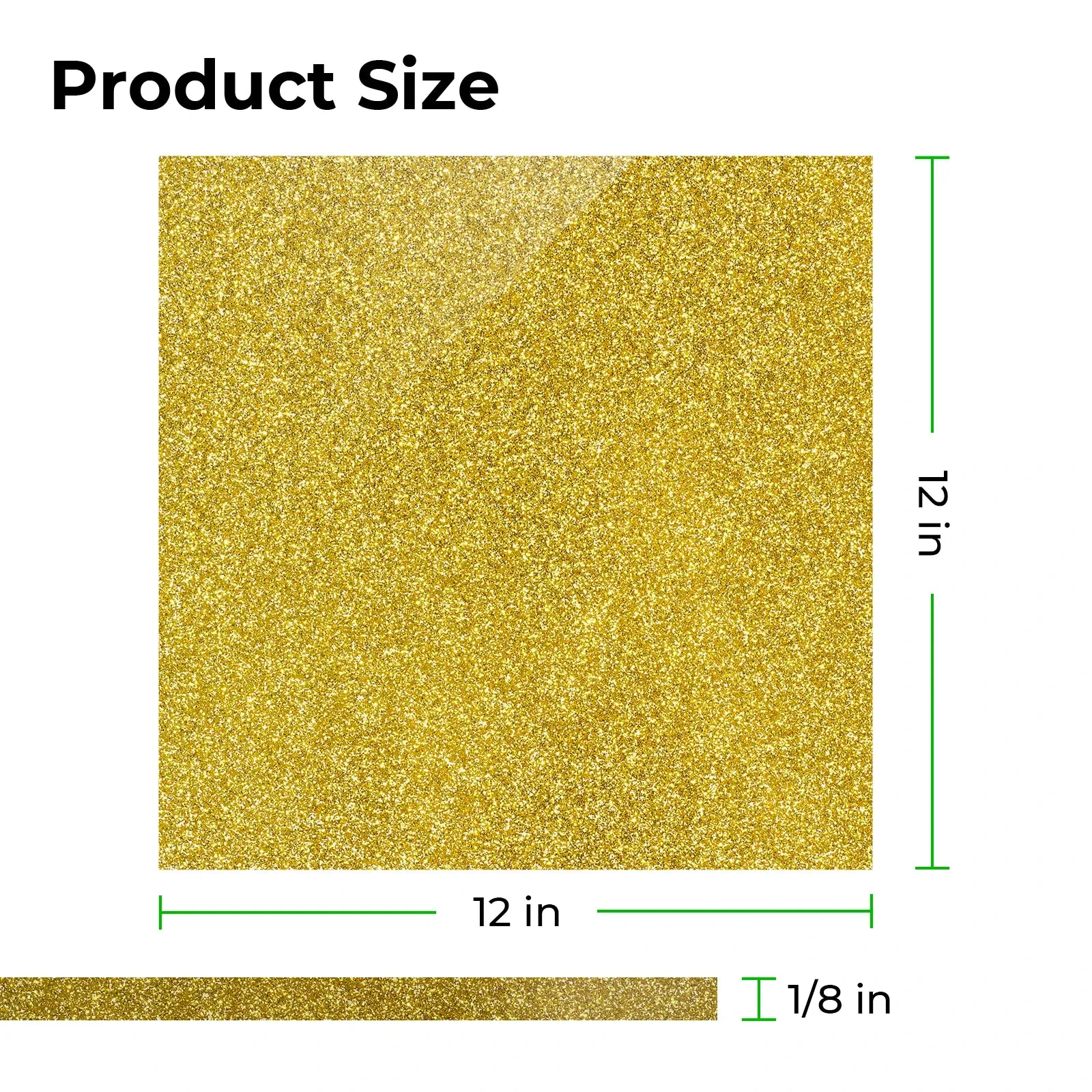 1/8" Glitter Opaque Glossy Acrylic Sheet Plexiglass (3pcs)