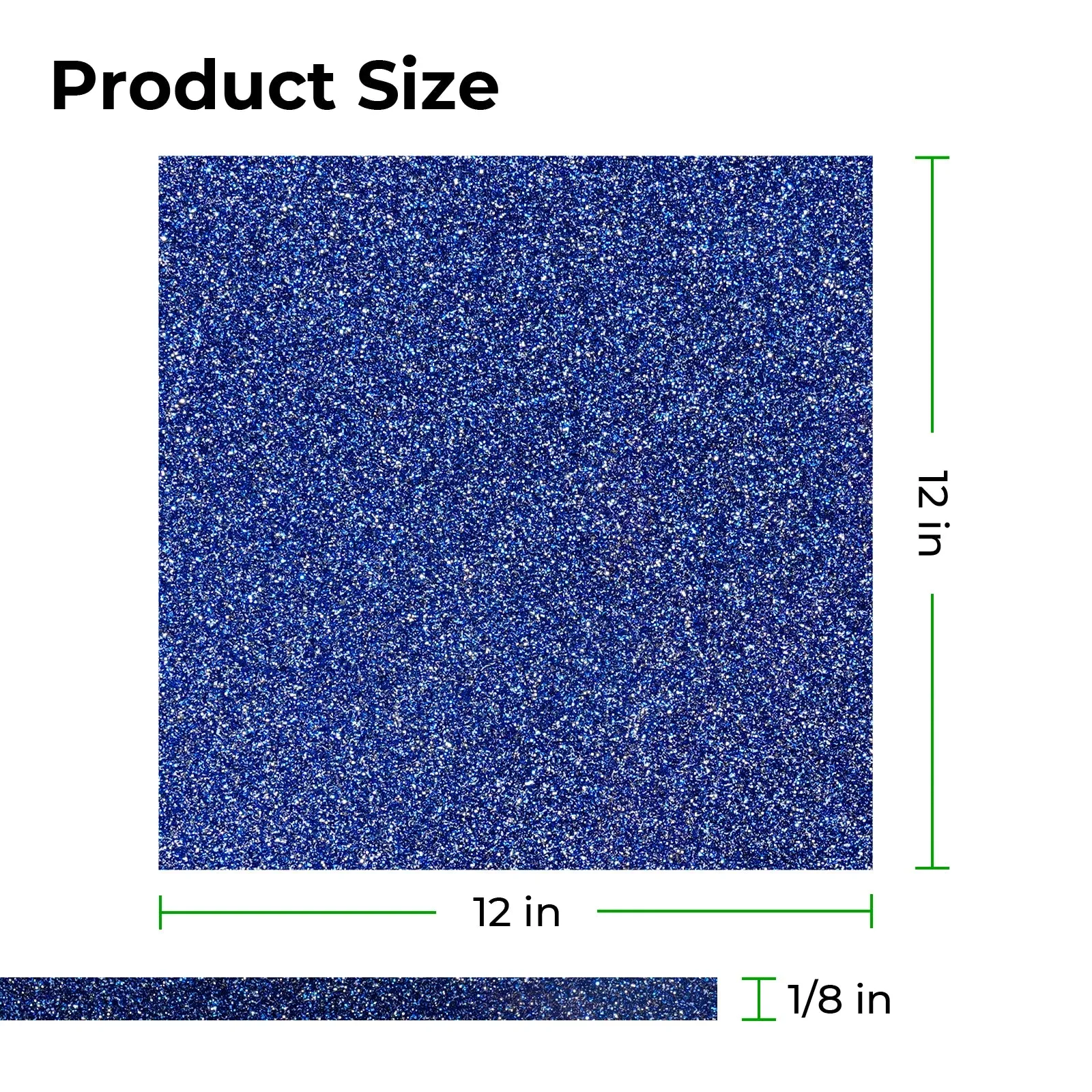 1/8" Glitter Opaque Glossy Acrylic Sheet Plexiglass (3pcs)