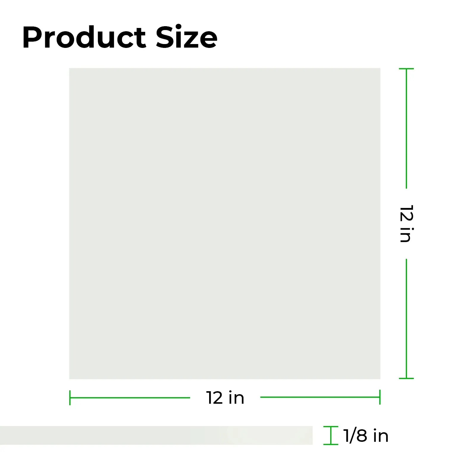 1/8" Glow in the Dark Acrylic Sheet Plexiglass (3pcs)