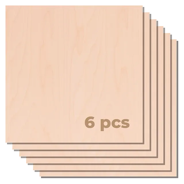 1/8" Maple Plywood Sheets (6pcs)