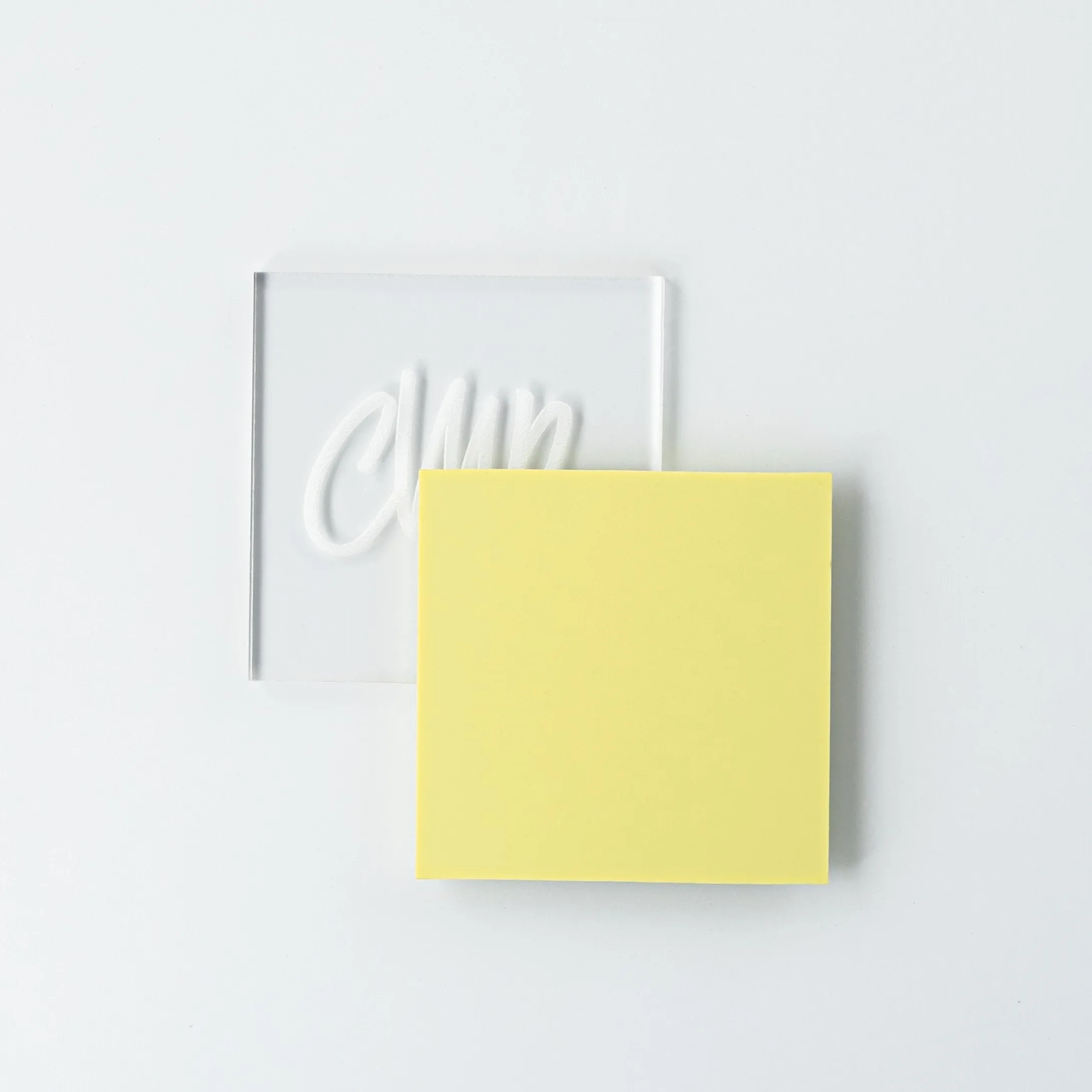 1/8" Matte Pastel Sea Nymph Yellow Cast Acrylic Sheets | Matte/Gloss Finish