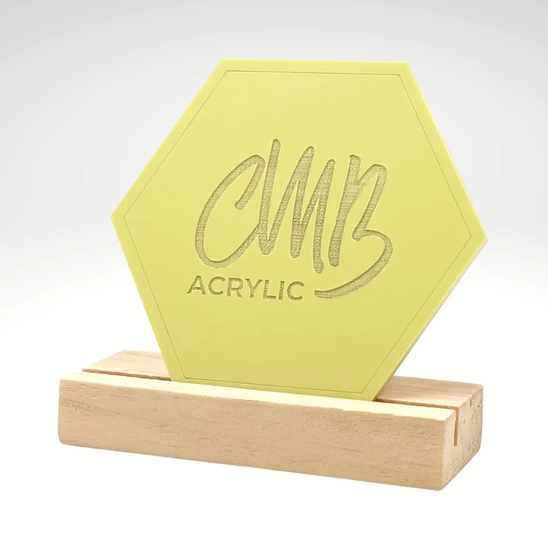 1/8" Matte Pastel Sea Nymph Yellow Cast Acrylic Sheets | Matte/Gloss Finish
