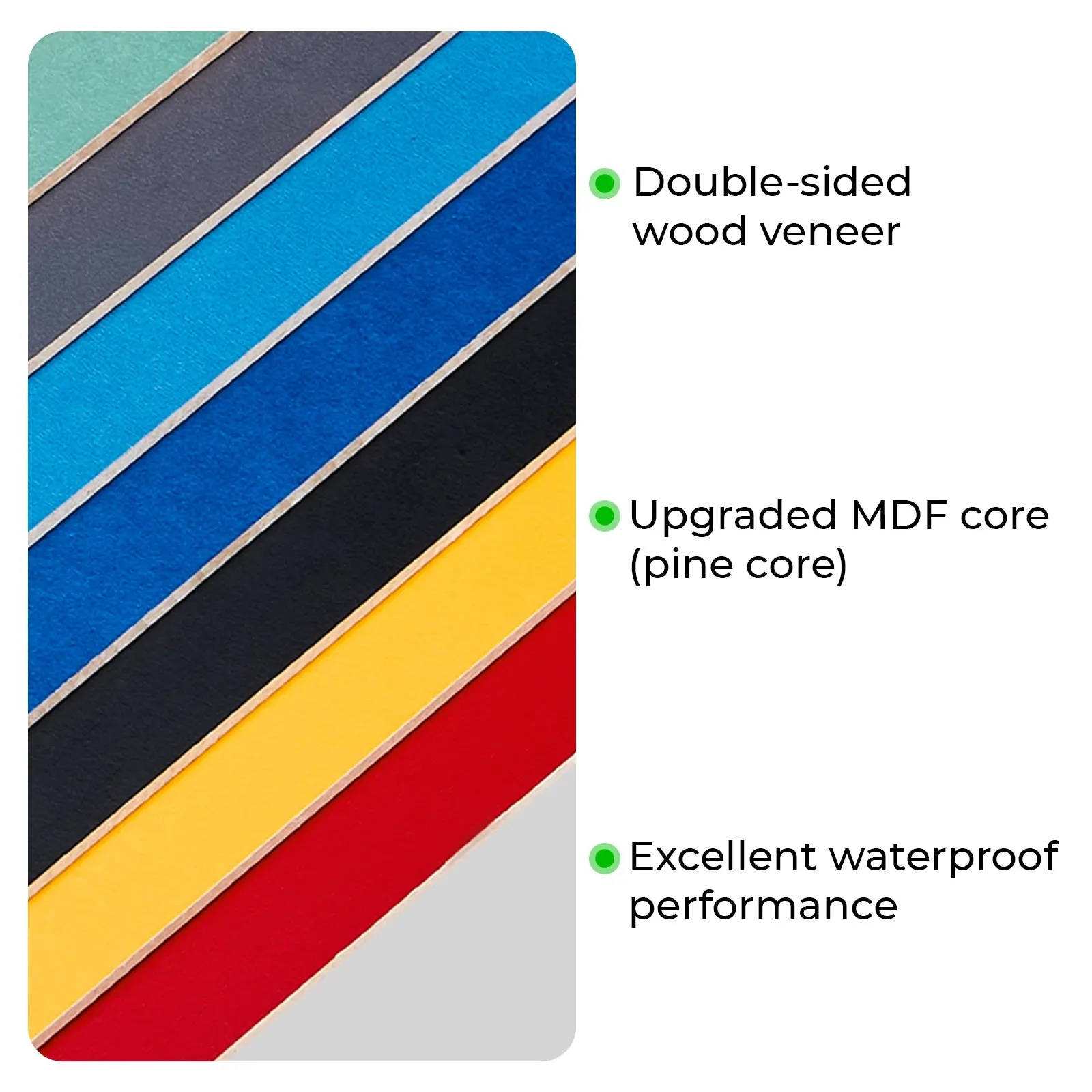 1/8" Multi-Colored MDF Board (10pcs)