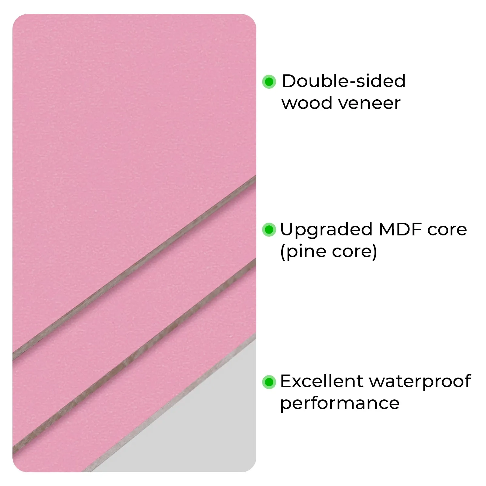 1/8" Pink MDF Board (10pcs)