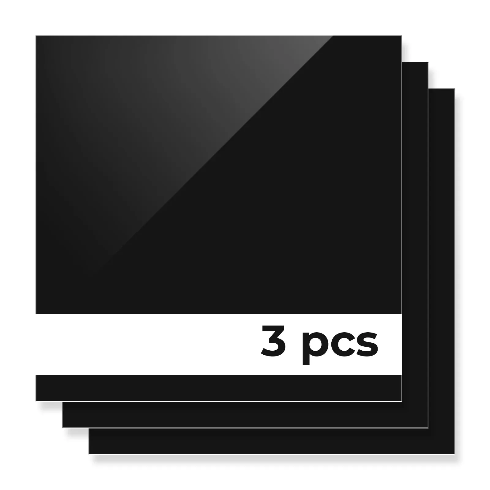 1/8" Two-Tone Acrylic Sheet Plexiglass (3pcs)