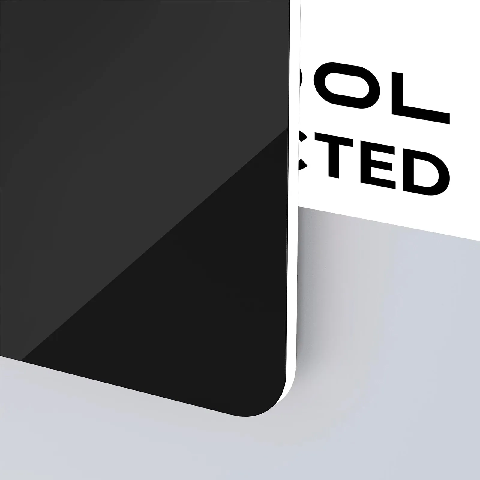 1/8" Two-Tone Acrylic Sheet Plexiglass (3pcs)
