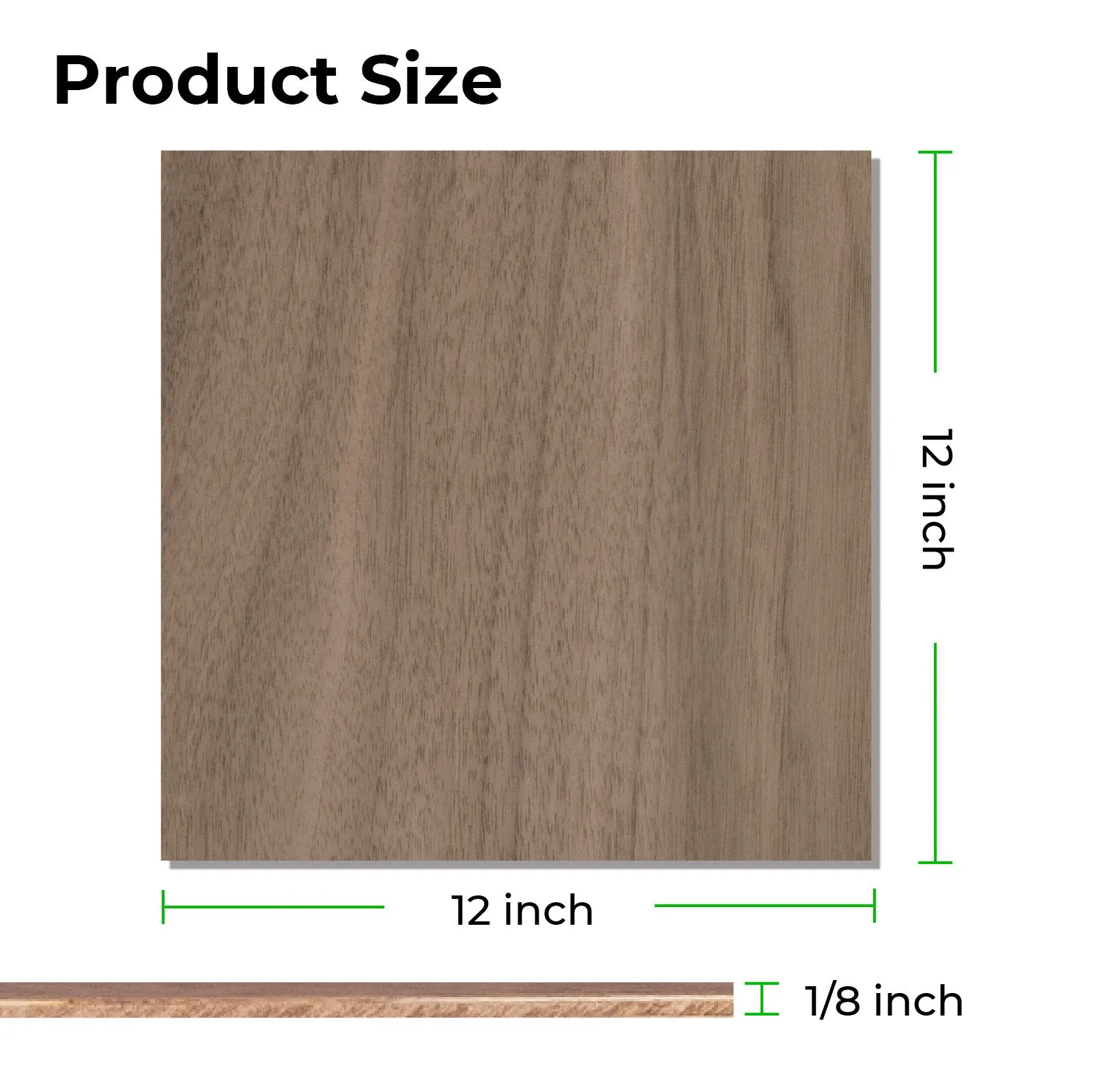 1/8" Walnut Plywood Sheets (18pcs)