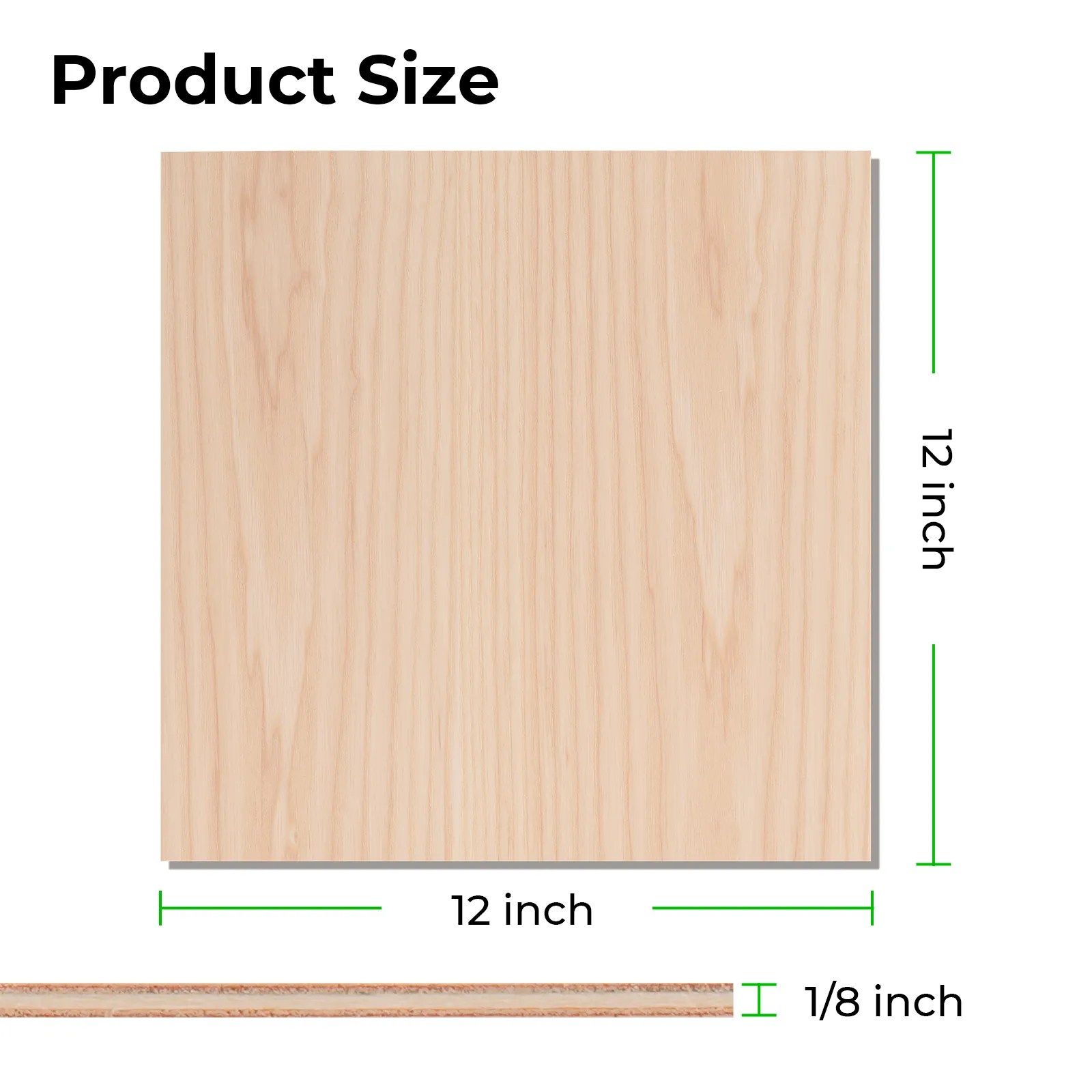 1/8" White Ash Plywood Sheets (6pcs)