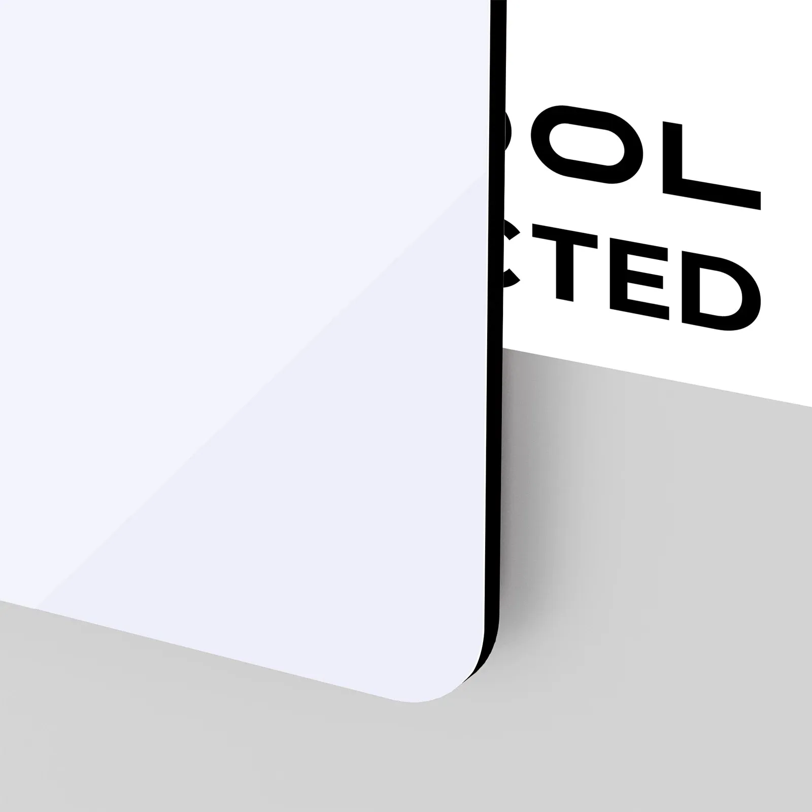1/8" White to Black Two-Tone Acrylic Sheet for Diode Laser Cutting (3pcs)