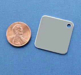 20 Aluminum Square Stamping Blanks - 25mm - Choose Your Color!