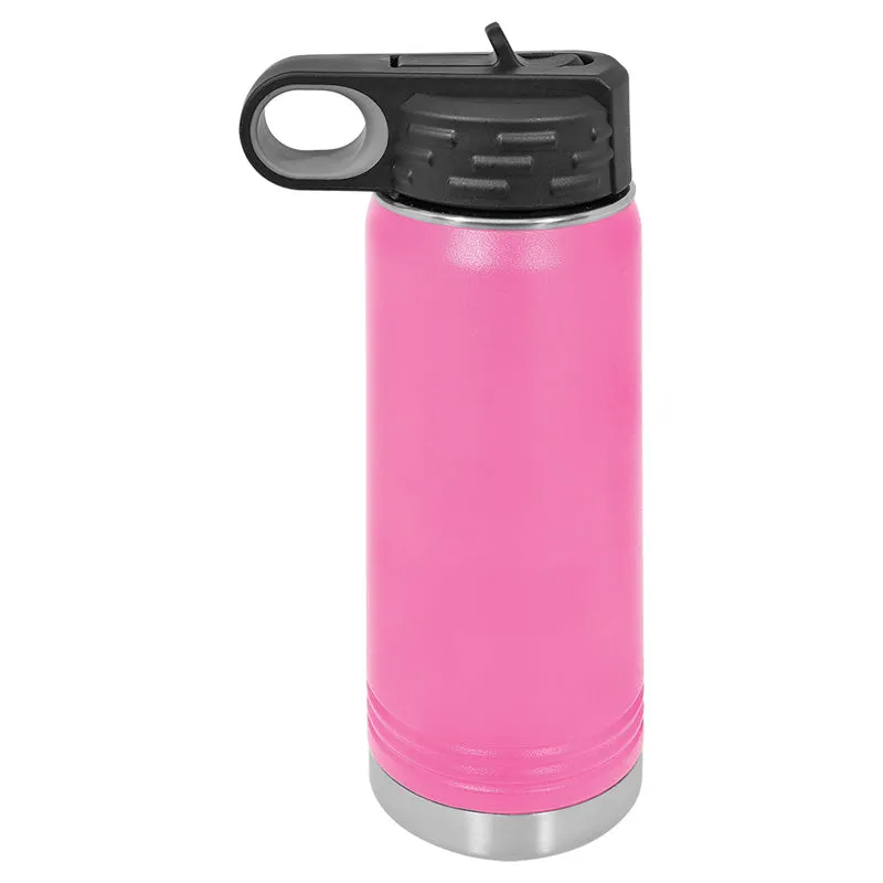 20 oz Stainless Steel Powder Coated Blank Insulated Sport Water Bottle Polar Camel