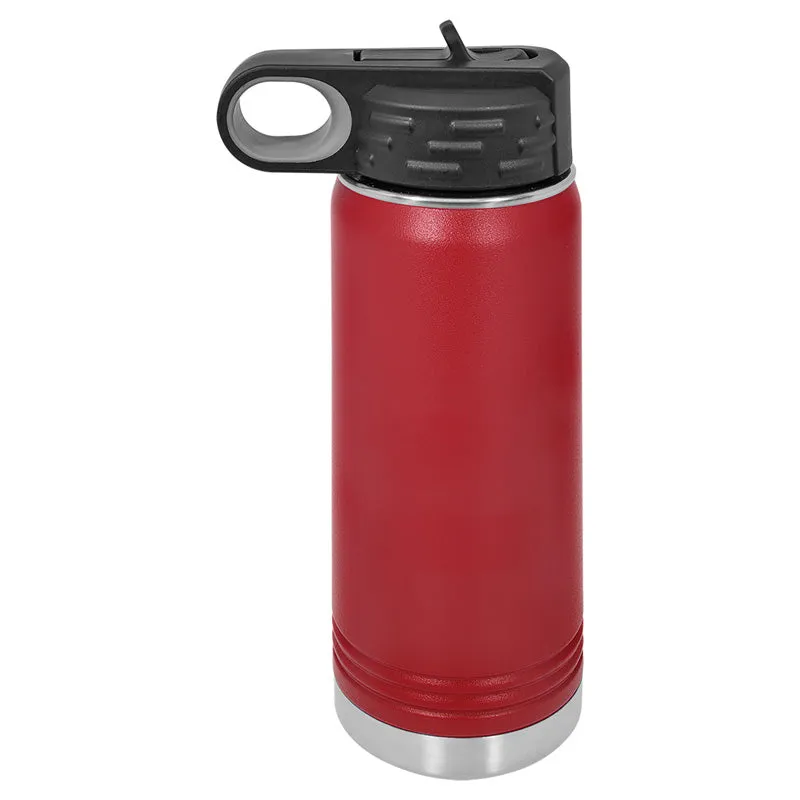 20 oz Stainless Steel Powder Coated Blank Insulated Sport Water Bottle Polar Camel