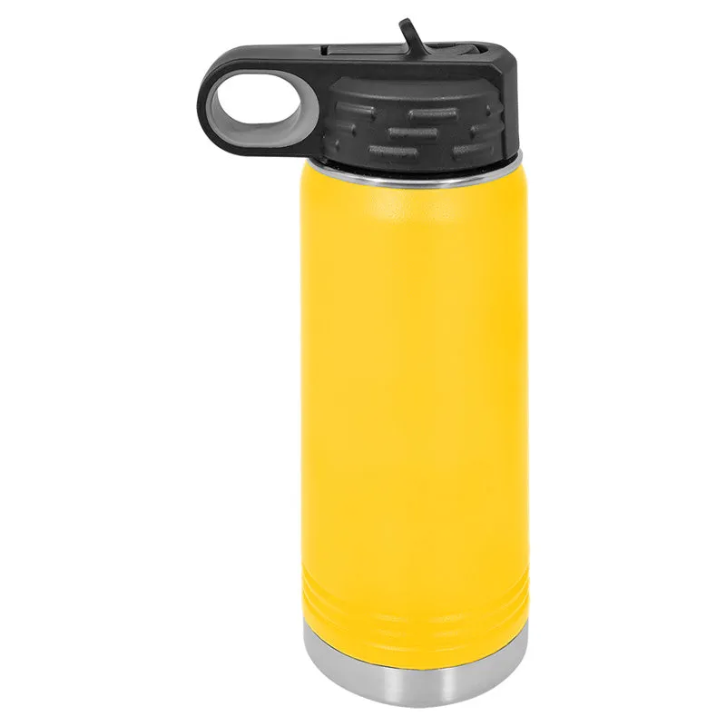 20 oz Stainless Steel Powder Coated Blank Insulated Sport Water Bottle Polar Camel