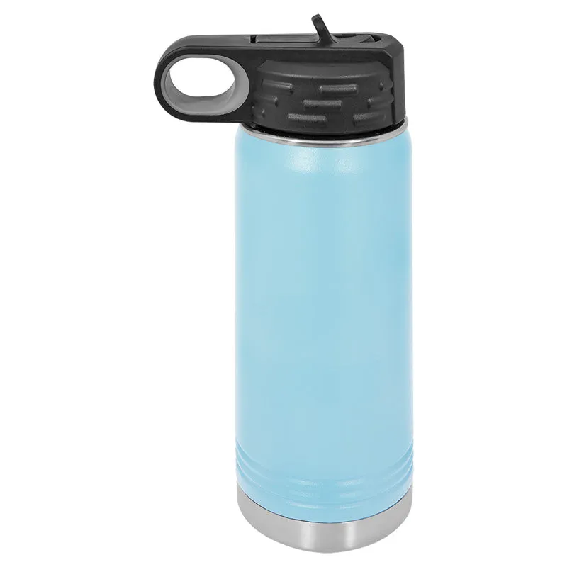 20 oz Stainless Steel Powder Coated Blank Insulated Sport Water Bottle Polar Camel