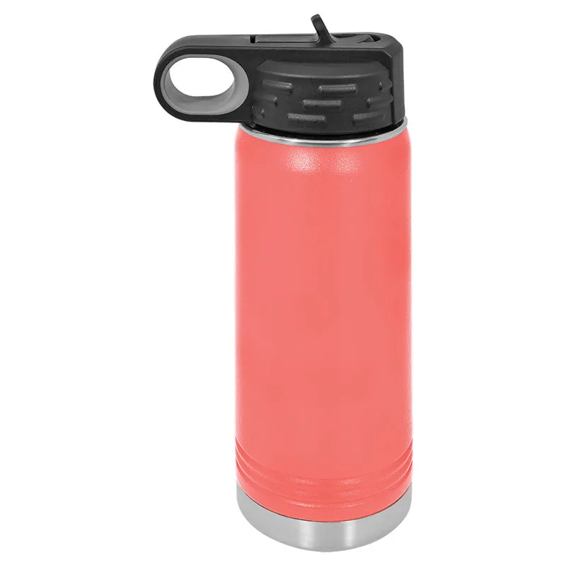 20 oz Stainless Steel Powder Coated Blank Insulated Sport Water Bottle Polar Camel