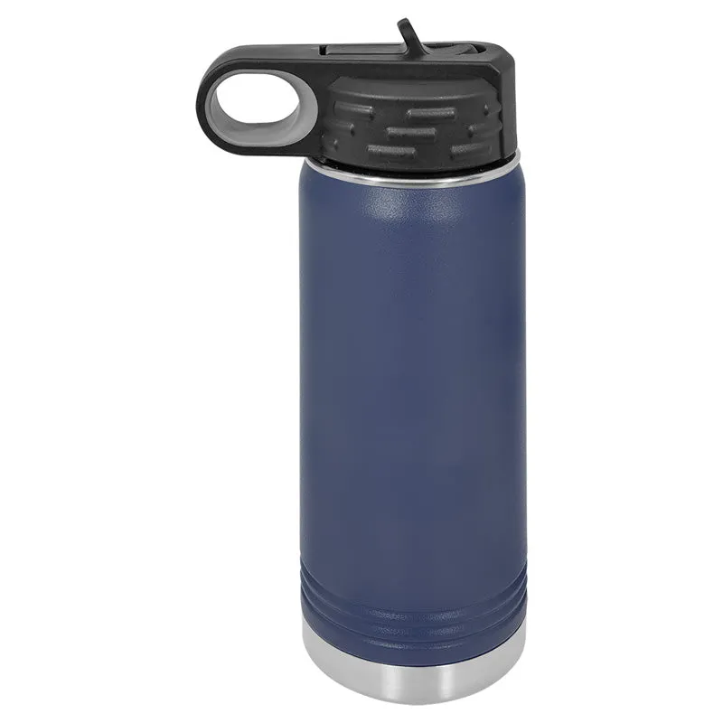 20 oz Stainless Steel Powder Coated Blank Insulated Sport Water Bottle Polar Camel