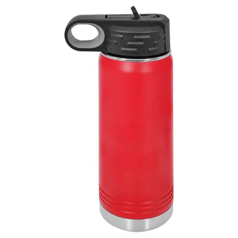 20 oz Stainless Steel Powder Coated Blank Insulated Sport Water Bottle Polar Camel