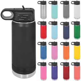 20 oz Stainless Steel Powder Coated Blank Insulated Sport Water Bottle Polar Camel