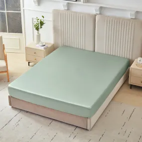 22 Momme Silk Fitted Sheet - Sage