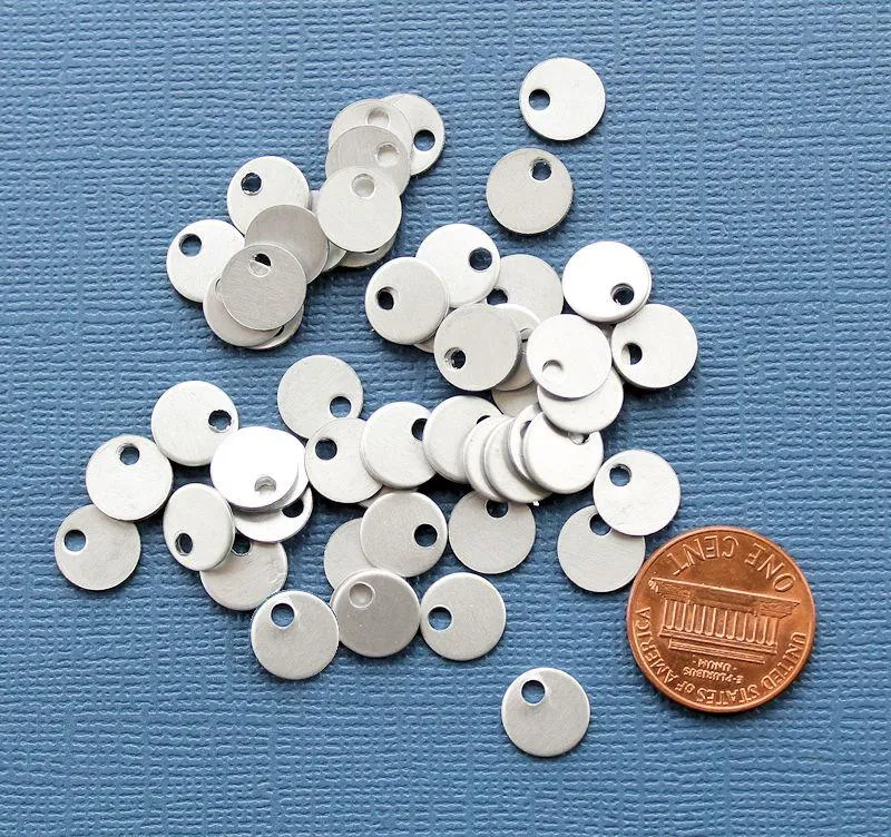 25 Round Aluminum Stamping Blanks - Choose Your Color!