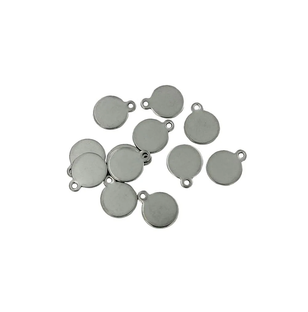 25 Round Stainless Steel Stamping Blanks - Choose Your Size!