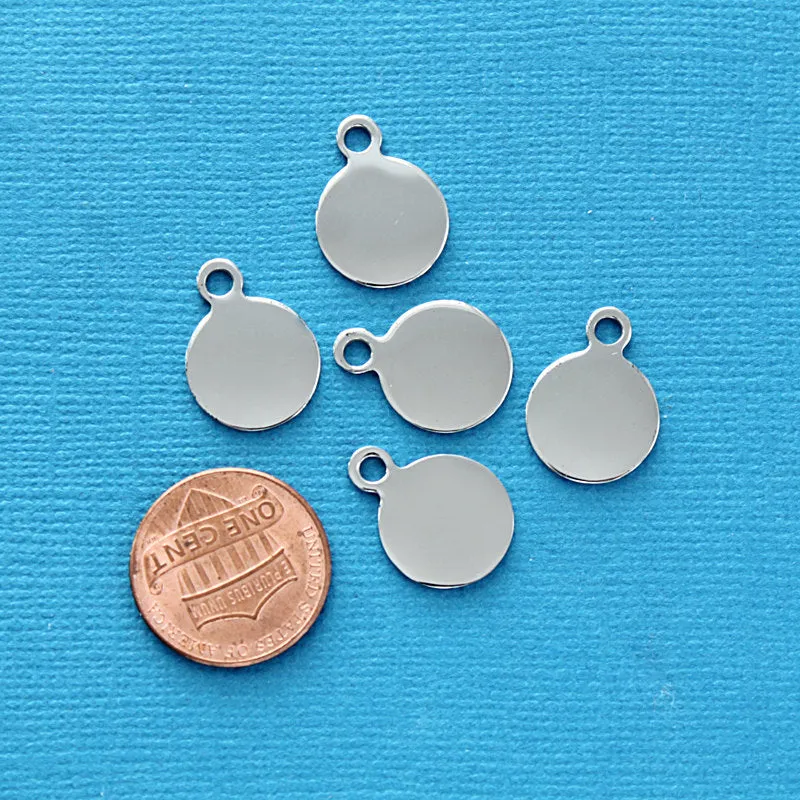 25 Round Stainless Steel Stamping Blanks - Choose Your Size!