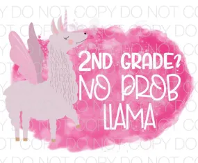 2nd grade No Prob Llama Transfer Sheet