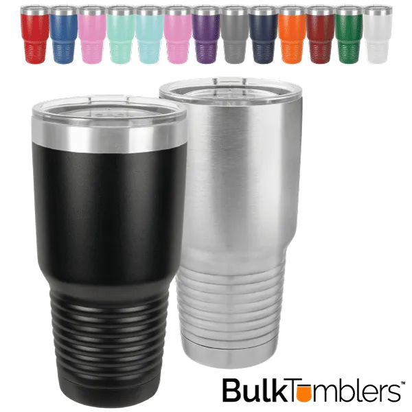 30 oz Stainless Steel Insulated SureGrip Tumblers, Blank, Polar Camel Lid