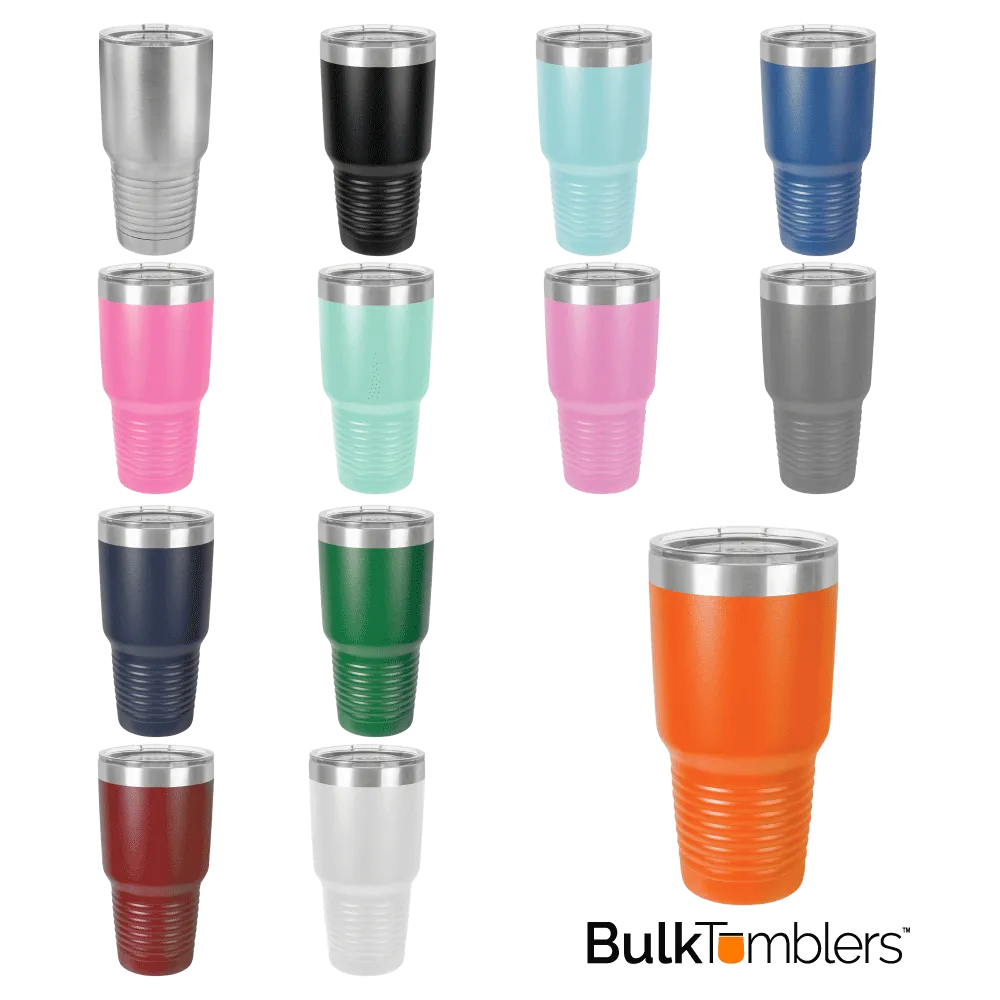 30 oz Stainless Steel Insulated SureGrip Tumblers, Blank, Polar Camel Lid