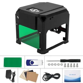 3000mW CNC Laser Engraver Desktop Laser Engraving Machine 80x80mm Mini Laser Engraver Woodworking DIY Logo Mark Printer Cutter