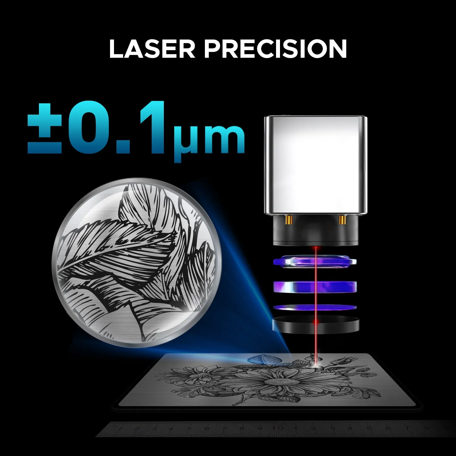 30W MOPA JPT Laser Cutting Machine for Colored Metal Engraving & Metal Cutting | M-30