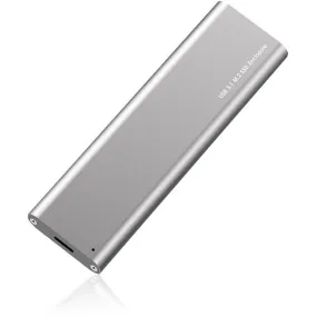 4Xem Drive Enclosure Sata/600, M.2 - Usb 3.1 (Gen 2) Type C Host Interface External - Gray