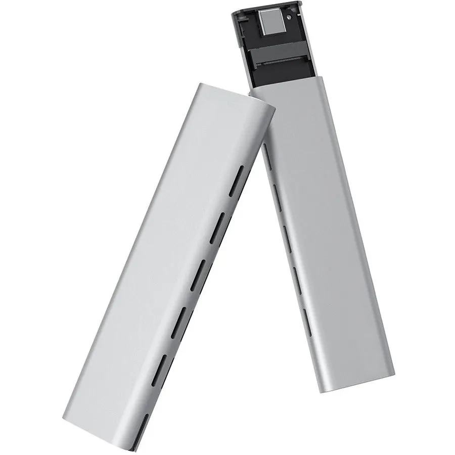 4Xem Drive Enclosure Sata/600, M.2 - Usb 3.1 (Gen 2) Type C Host Interface External - Gray