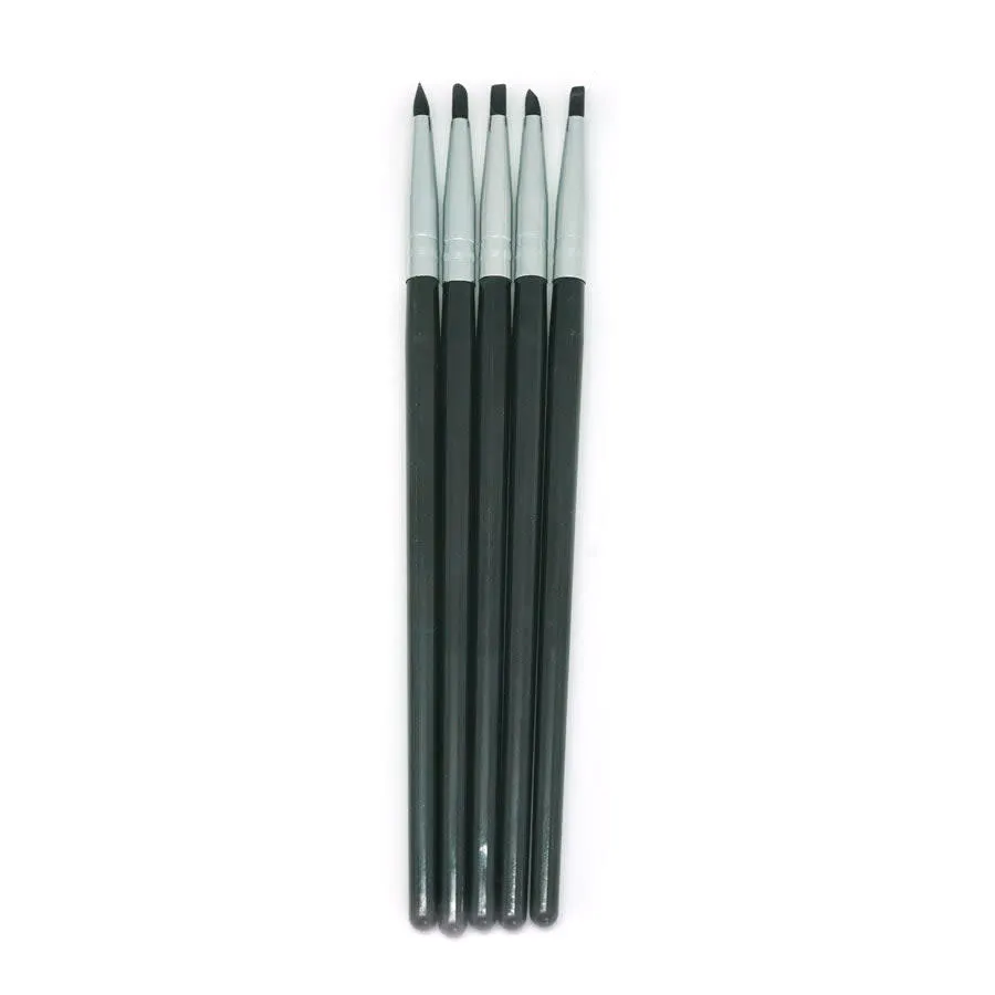 5 Piece Silicone Paint Brush Set