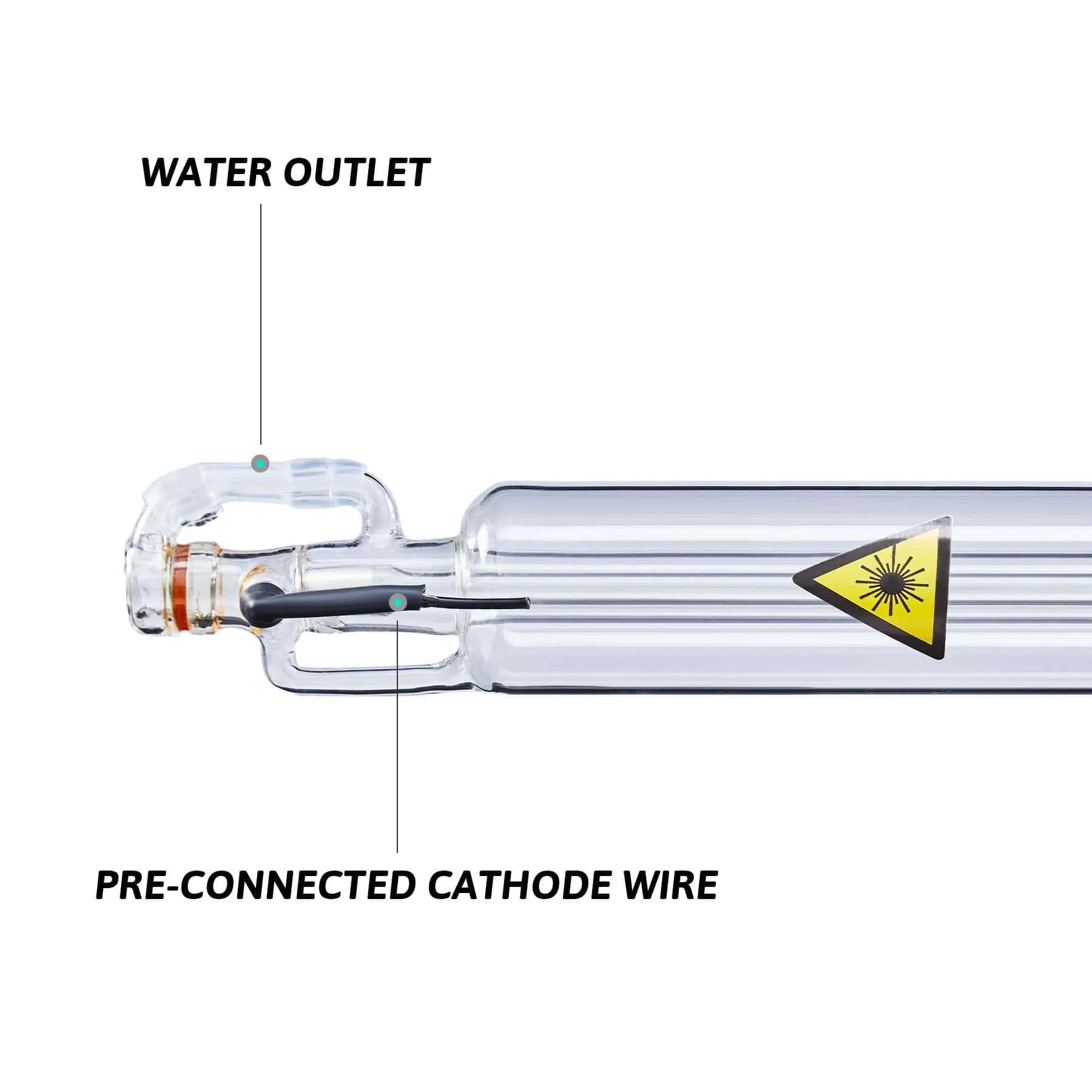 50W CO2 Laser Tube for Laser Engraver Cutting Machines | 0350